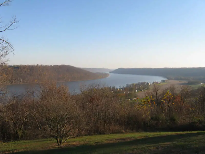 View Of The Ohio River From Hanover Indiana