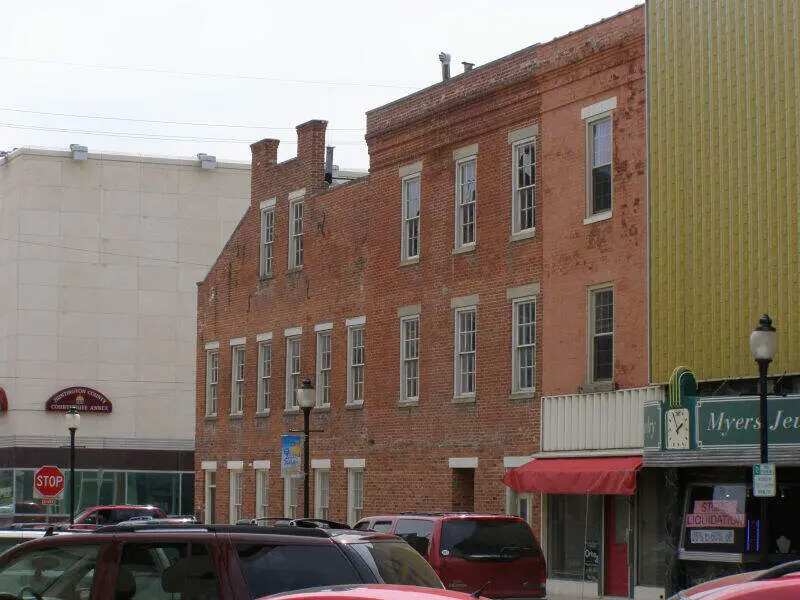 Huntington Indiana Wabash N Erie Canal Brick Bldg