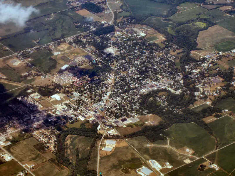 North Manchester Indiana From Above