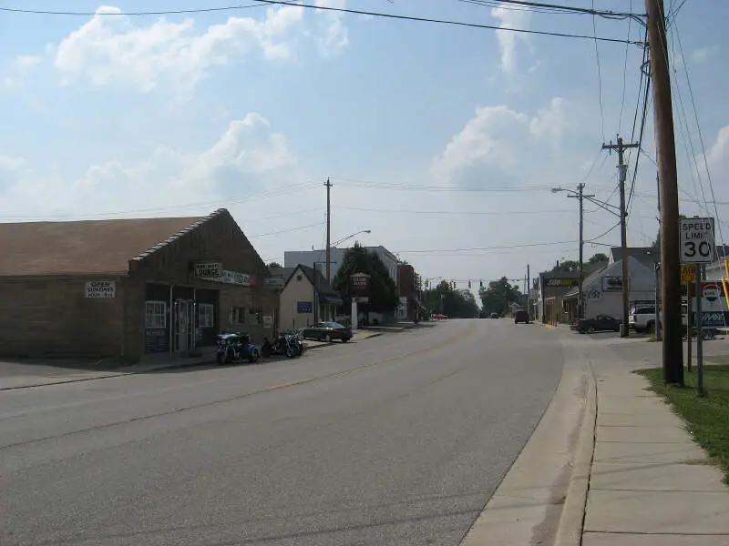 Main Street Looking Westc Pittsboro Indiana