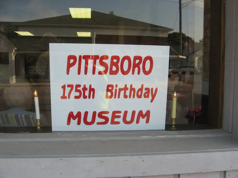 Pittsboro Th Birthday Museumc Front Window Pittsboroc Indiana