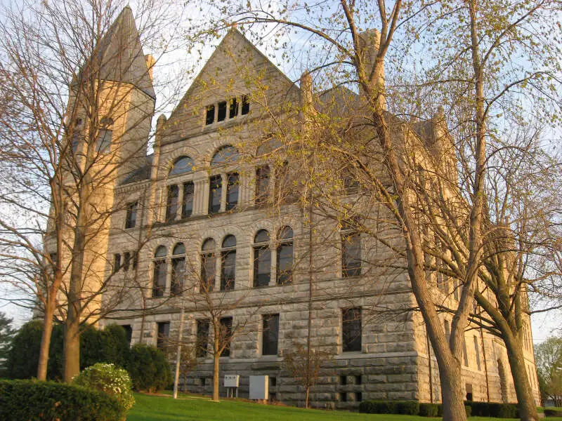 Wayne County Courthouse In Richmondc Front