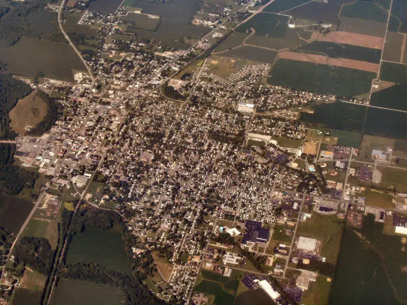 Rushville Indiana From Above