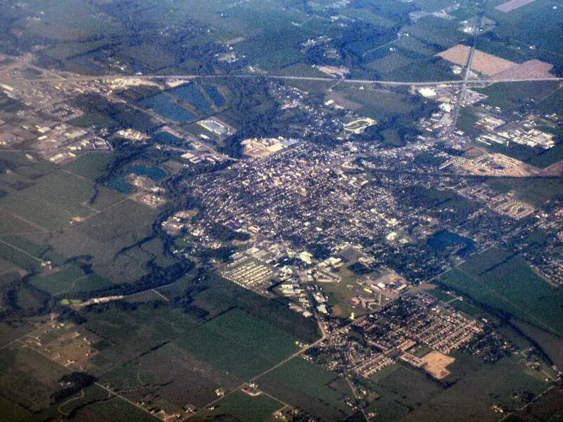Shelbyville Indiana From Above