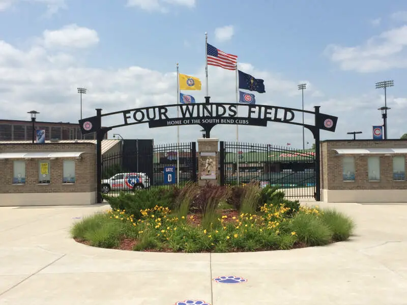 Four Winds Field At Coveleski Stadium Gate D Closeup