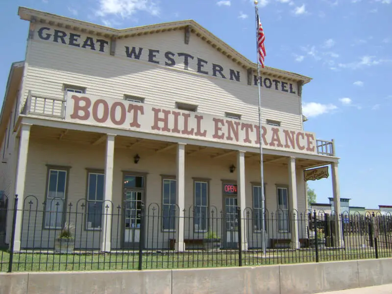 Boot Hill Museum Entrance Great Western Hotel