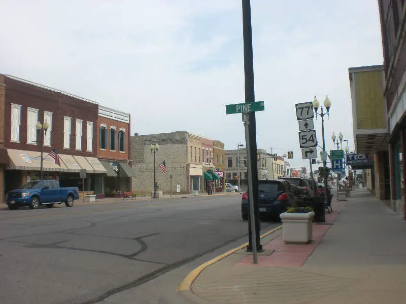 El Dorado Kansas Pine Main Intersection