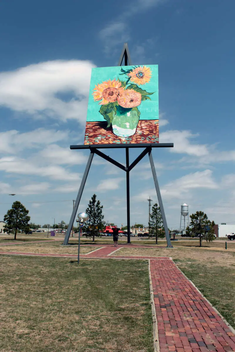 Worlds Largest Easel In Goodlandc Kansas