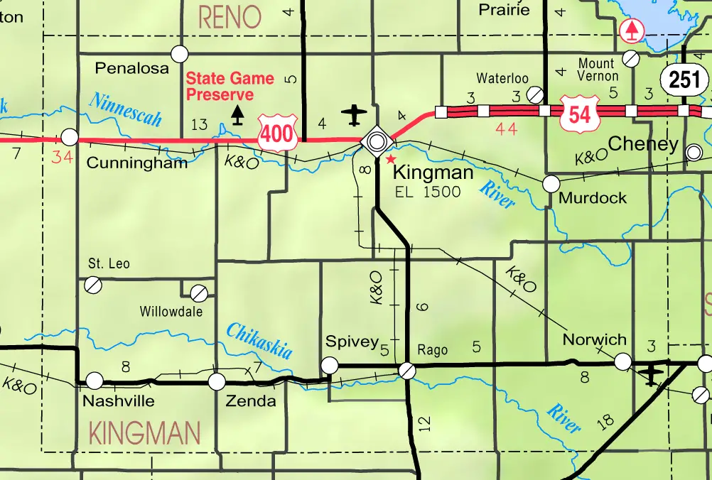 Map Of Kingman Coc Ksc Usa