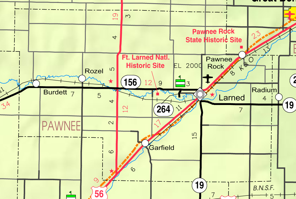 Map Of Pawnee Coc Ksc Usa