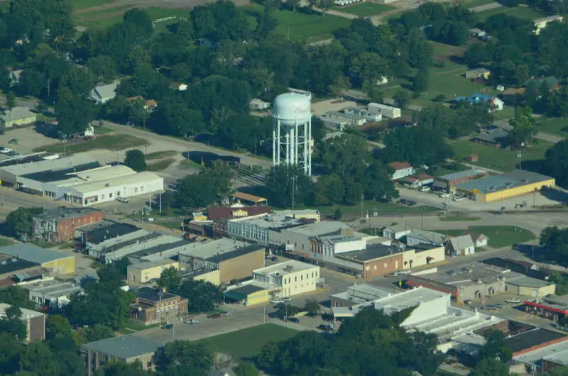 Aerial View Of Osage Cityc Kansas