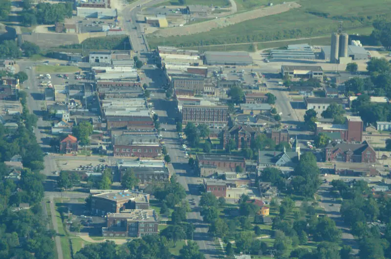 Aerial View Of Ottawa Kansas