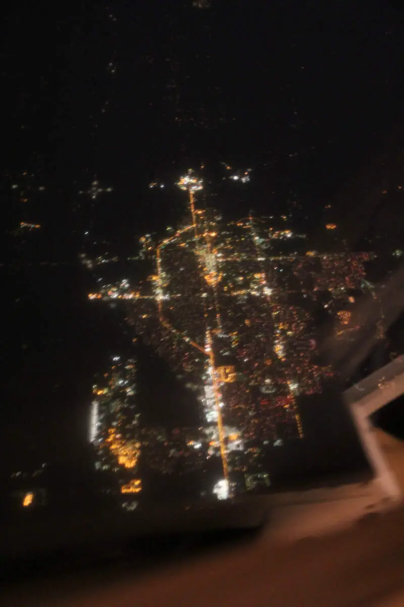 Salinac Kansas Aerial Photo At Night