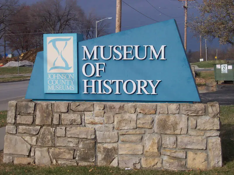 Johnson County Museum Of History Entry Signc Shawneec Kansasc Usa