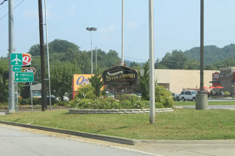 Middlesboro Kentucky Welcome Sign