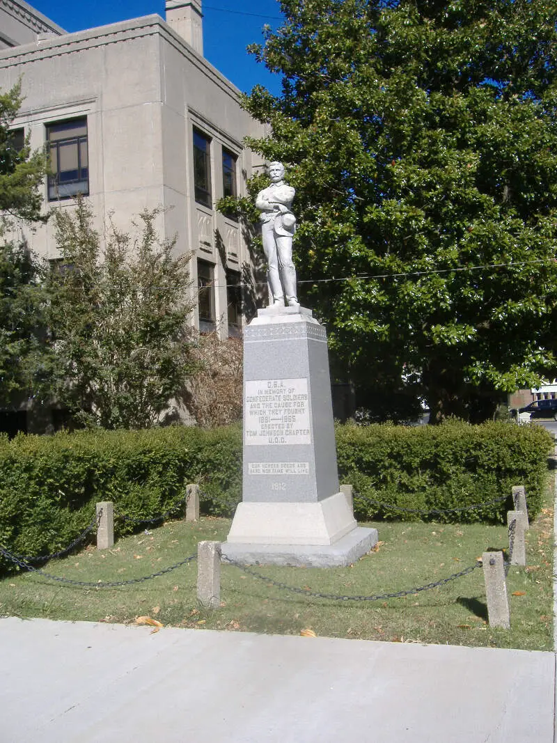 Confederate Soldier Monument In Caldwell