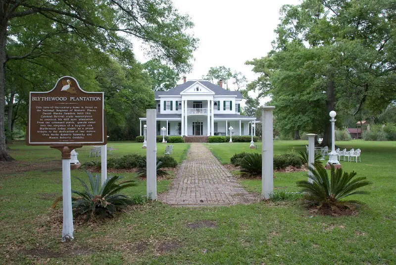 Blythewood Plantation House Amite Louisina Entrance