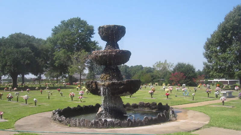 Fountain At Hillcrest Cemetery In Haughtonc La Mvi