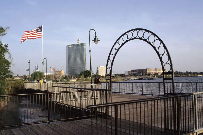 Boardwalk At Lake Charlesc Louisiana