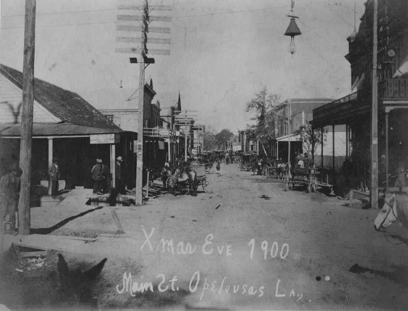 Opelousas Louisiana Main Street Xmas Eve