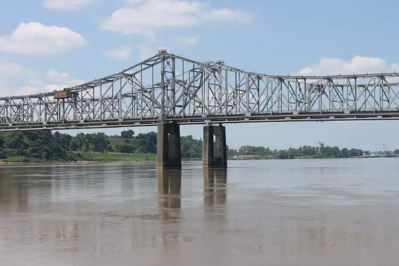 Mississippi River Bridge At Vidaliac La Img