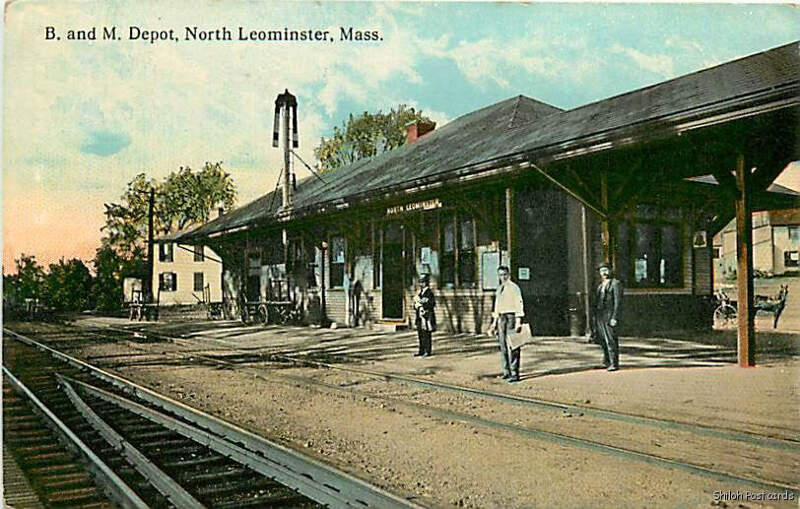 Postcard Of North Leominster Station