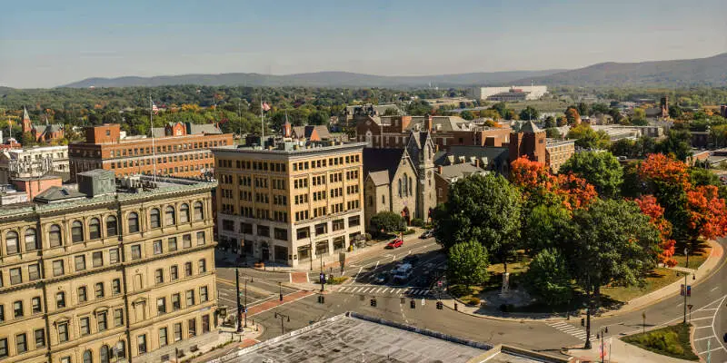 Downtown And Park Squarec Pittsfieldc Massachusetts