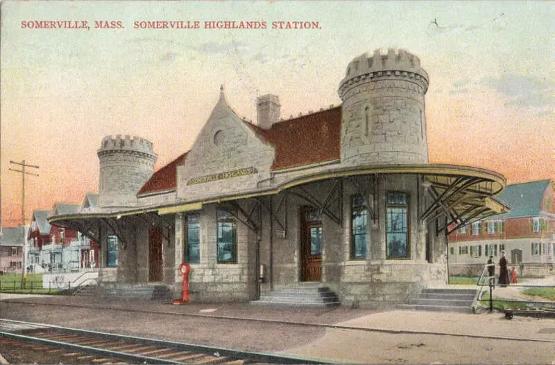 Somerville Highlands Station Postcard