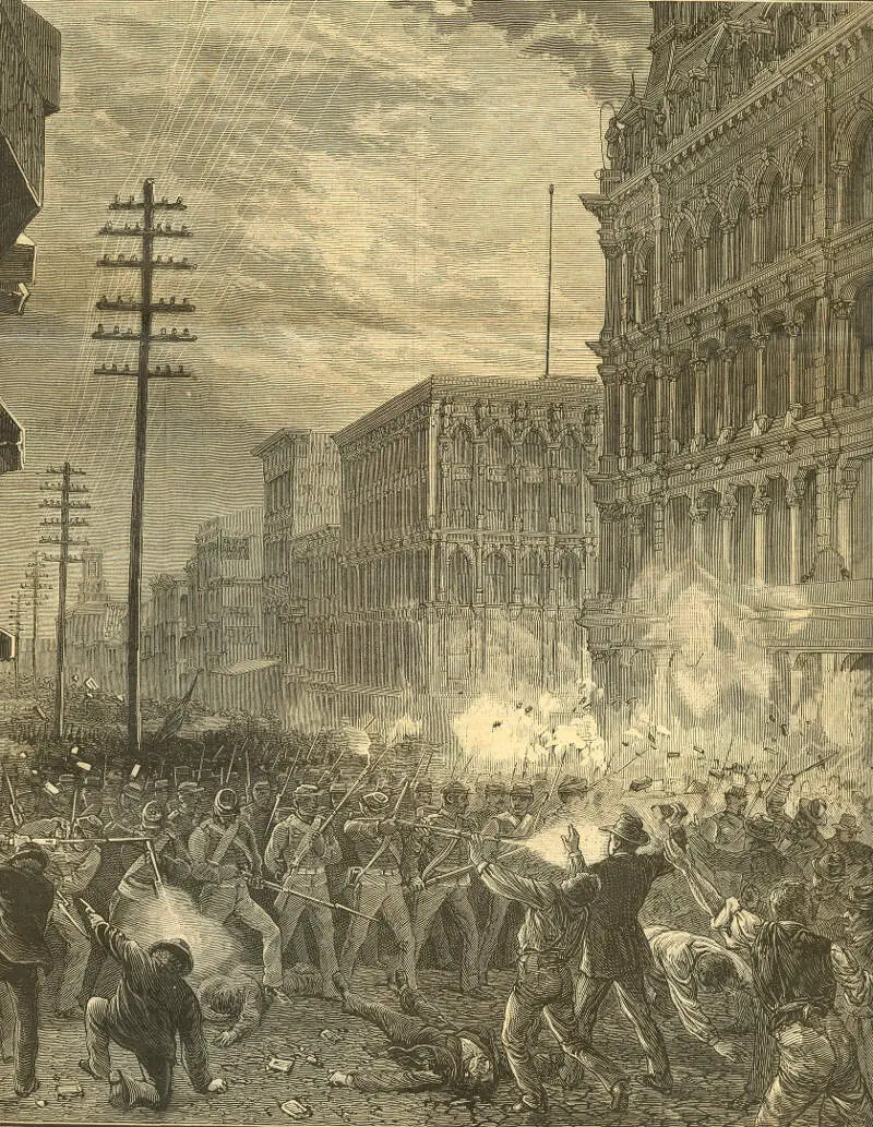 Harpers  Th Regiment Fighting Baltimore