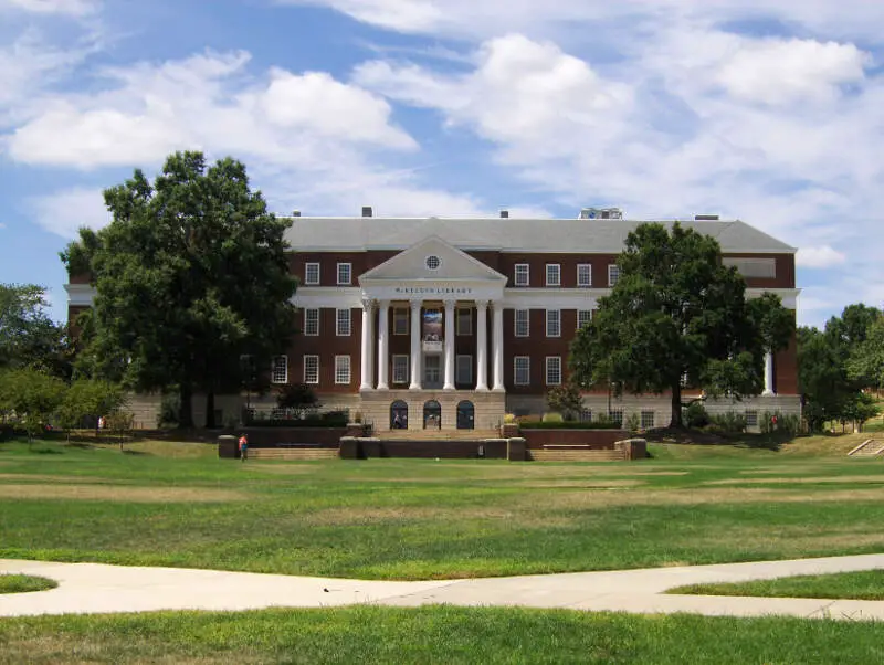 Mckeldin Libraryc Front Viewc Mid Afternoon Lightc August C