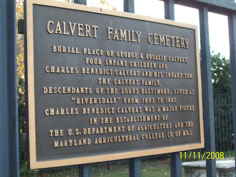 Calvert Cemetery Plaque Nov