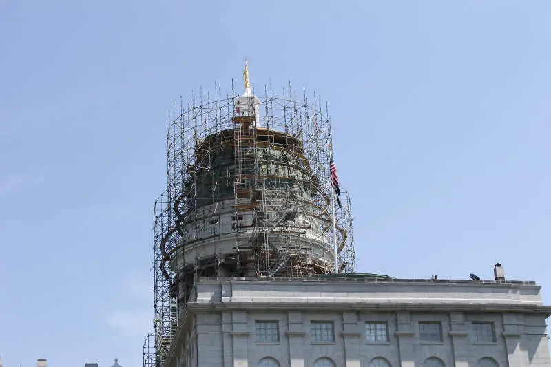 Scaffolding On Maine Capitol Domec Augustac Me Img