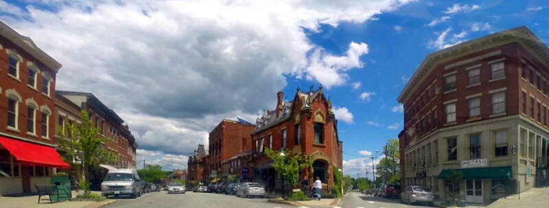 Belfastc Me Panoramic View From Post Office Square