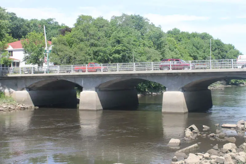 Bridge Atop The Union River In Ellsworthc Me Img