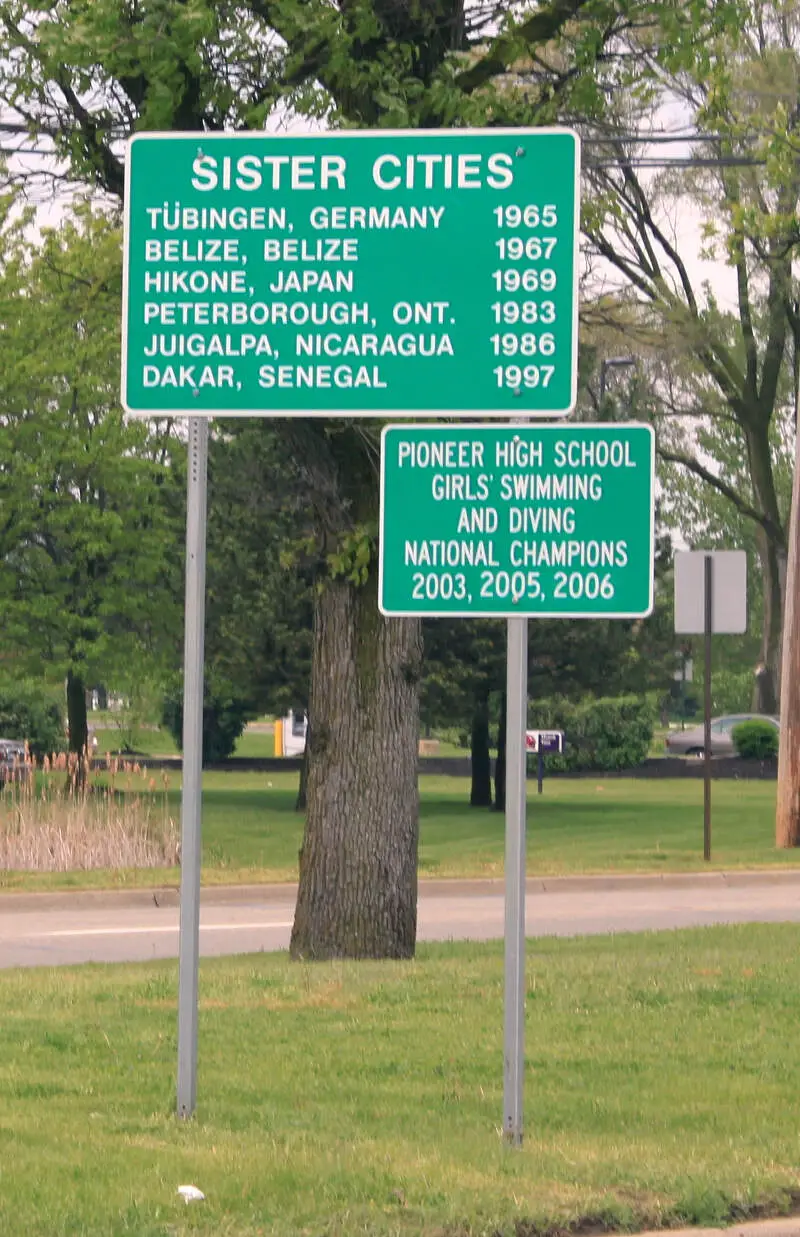 Ann Arbor Sister Cities Sign