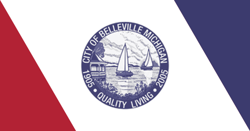 Flag Of Bellevillec Michigan