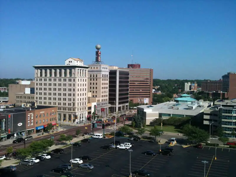 Downtown Flint Michigan Taken From Genesee Towers