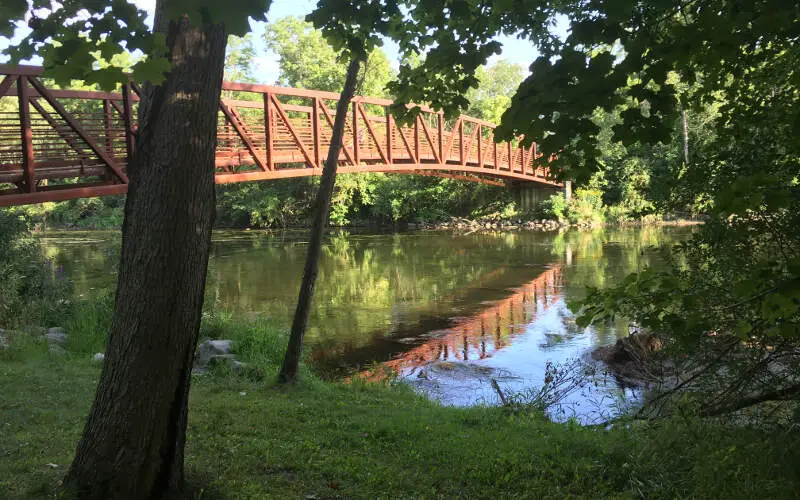 Bridge Over Flint River From Flushing Trail Aug