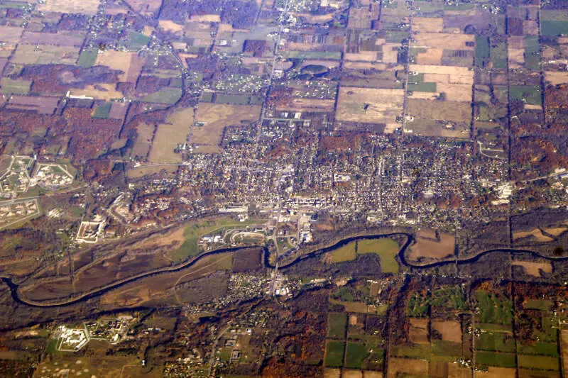 Aerial Of Ioniac Michigan