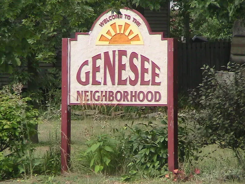 Lansingc Michigan Genesee Neighborhood Sign