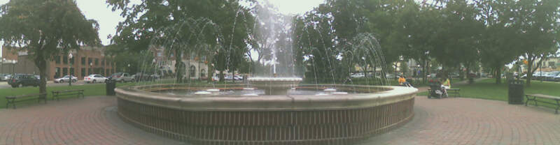 Downtown Plymouth Fountain