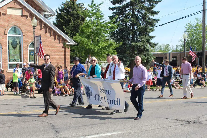 Saline City Council Members In The Memorial Day Parade