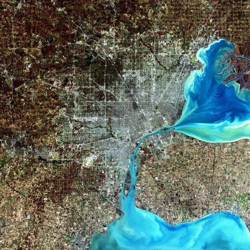 Large Detroit Landsat