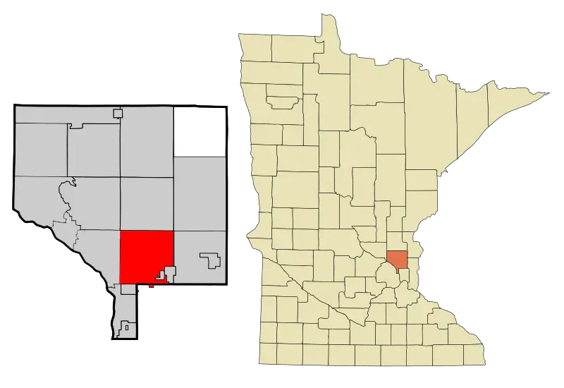 Anoka Cnty Minnesota Incorporated And Unincorporated Areas Blaine Highlighted Copy