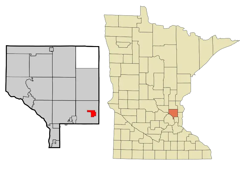 Anoka Cnty Minnesota Incorporated And Unincorporated Areas Centerville Highlighted Copy