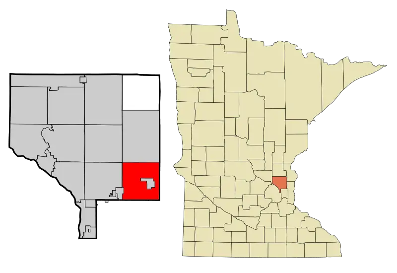 Anoka Cnty Minnesota Incorporated And Unincorporated Areas Linolakes Highlighted