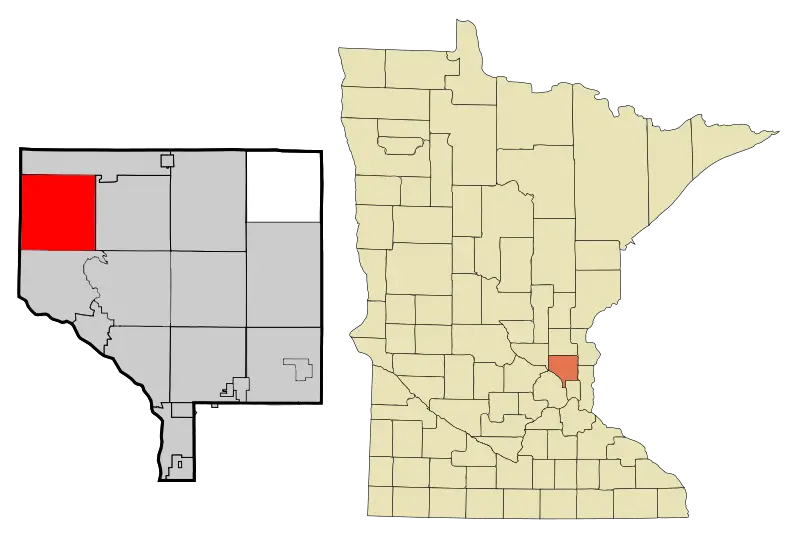 Anoka Cnty Minnesota Incorporated And Unincorporated Areas Nowthen Highlighted