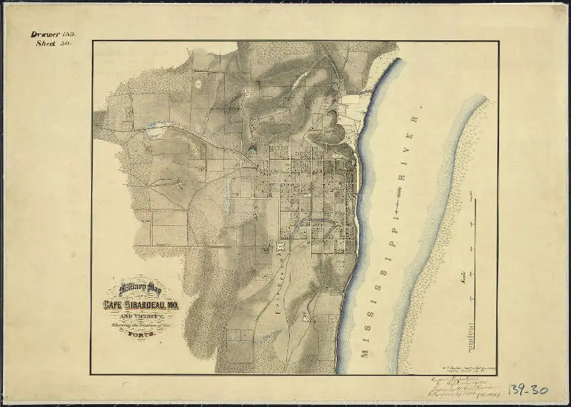 Military Map Of Cape Girardeauc Mo