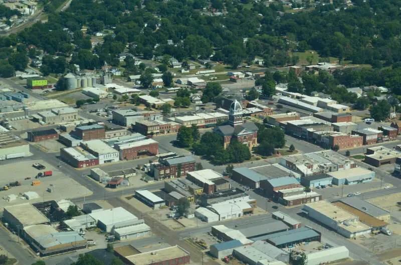 Aerial View Of Marshallc Missouri