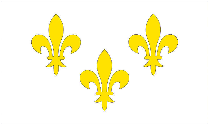 Flag Of New France Wht